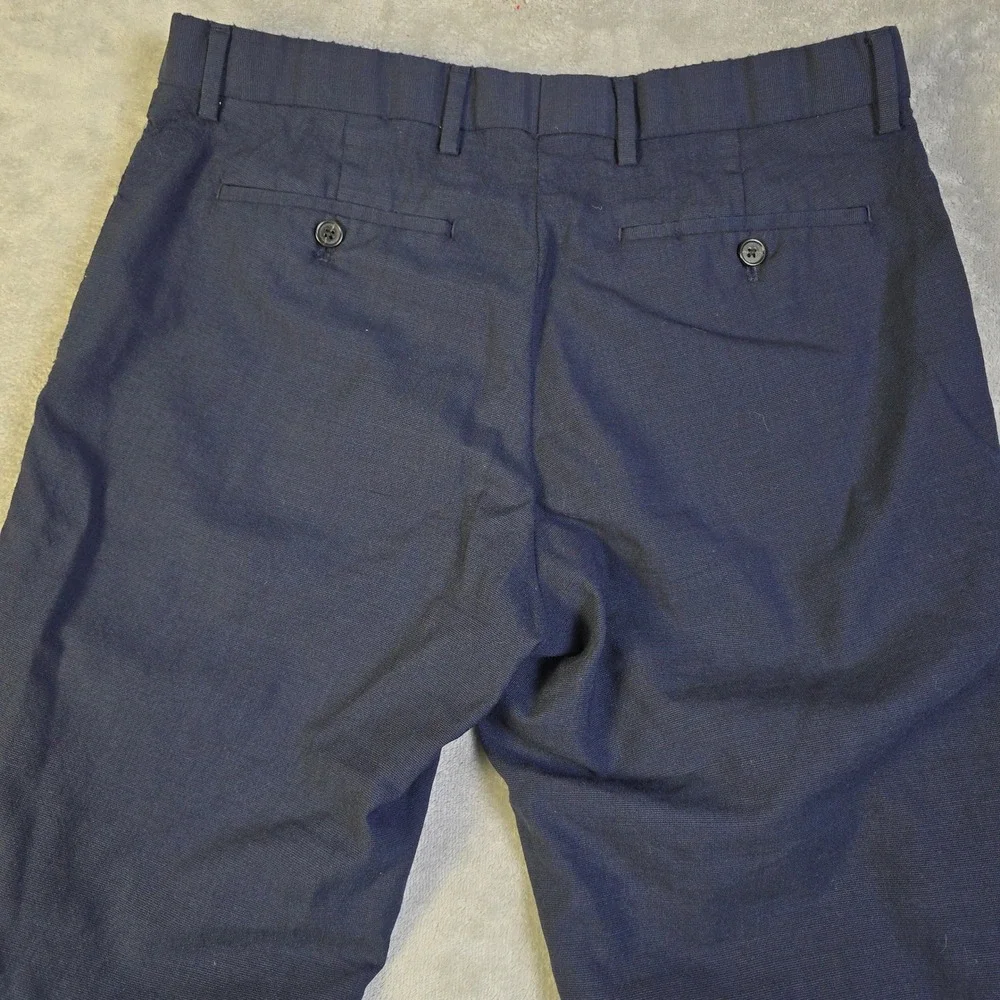 Banana Republic Dress Pants Men's 32x30 Navy Performance Italian Wool Marzotto